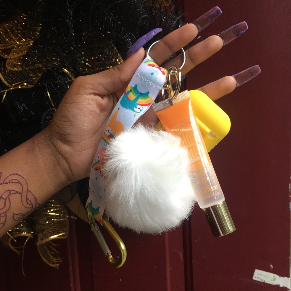 Lip gloss keychain